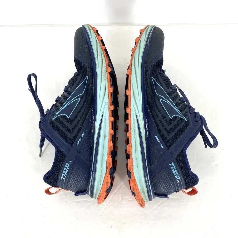 Altra Timp 1.5 Trail Running Shoes Womens 8.5 Navy Blue FootShape Hiking
